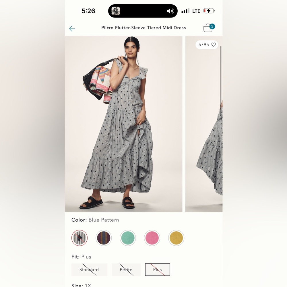 Never worn Pilot Flutter Sleeve Tiered Midi Dress